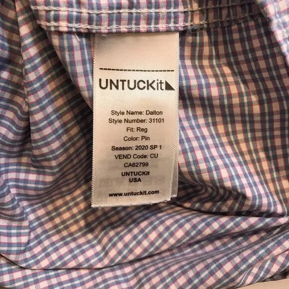 UNTUCKit DALTON MENS LONG SLEEVE SHIRT SIZE XXL - Picture 6 of 6